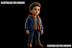 create custom 3d toy model, action figure and collectible figurine