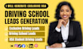 exclusive usa driving school leads, drive instructor, driving school google ads