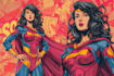 superhero comic cartoon character