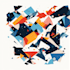create abstract geometric digital art