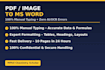do PDF to word or image to word manual typing accurately