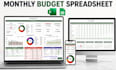 create custom excel budget planner spreadsheet expense tracker finance dashboard