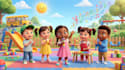 create premium cocomelon style 3d ai nursery rhymes  animation for kids