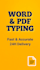 do accurate data entry ms excel and word typing work