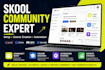 setup skool online community, skool community manager, skool course creation