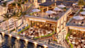 design a modern cafe or restaurant with 3d rendering