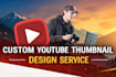 custom youtube thumbnail design service