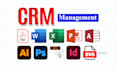 do CRM data entry, CRM management and database update