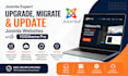 do upgrade, migration, update for joomla website, homey yootheme pro joomla