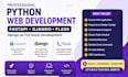 do python fastapi, django and flask website development, django as full stack
