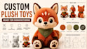 design custom plush toys ready for manufacturing