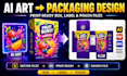 convert ai generated packaging design into print ready vector files