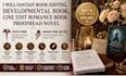 developmental book fantasy book editing romance book proofread novel line edit
