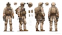draw 2d game art military character design