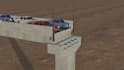 create 3d industrial, bridge construction and engineering animation