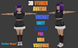 create custom vroid 3d vtuber avatar vrm model vseeface animaze face tracking