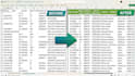clean messy excel data,  remove duplicates and format spreadsheet