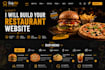 create restaurant booking catering food delivery website