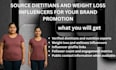 source dietitians and weight loss influencers for your brand promotion
