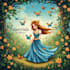 create illustrated fairytale book cover