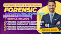 perform forensic handwriting and signature comparison