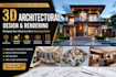 design 3d modelling and realistic architecture rendering
