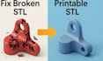 create stl file mesh repair fix edit stl, obj ,3mf custom 3d model 3d printing