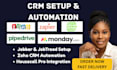 setup hubspot CRM email marketing workflow sales commerce hub automation API