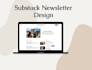 design substack newsletter substack promotion substack subscribers substack post