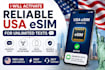 activate reliable USA esim for unlimited texts