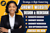 do showit website showit customization showit redesign showit update showit