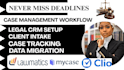 lawmatics clio grow filevine litify mycase legal client intake forms automation