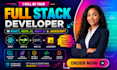 be a full stack developer in react node js and next js node javasript