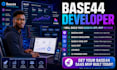 do base44 development, base44 design, and a base44 saas via base44