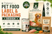 design professional pet food labels and packaging