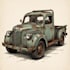 Create vintage truck car illustration in hand drawn style by Galeurns ...