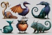 draw fantasy creatures and custom monster illustration