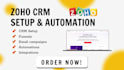 setup and customize zoho CRM zoho campaigns email automation