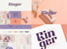 design bold playful typography logo with brand kit