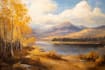 digitally oil painting landscape
