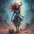 create fantasy horror character illustration and design