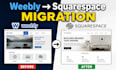 migrate weebly site to squarespace with website domain transfer