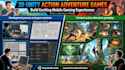 develop unity 3d action game, 3d mobile game, adventure 3d game development