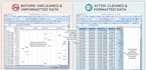 clean, format your excel contact database