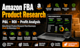 do amazon fba product research, ROI analysis and supplier sourcing