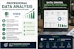do data analysis, excel dashboard and statistical reports