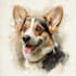 do watercolor pet portrait