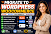 migrate duda weebly  bigcommerce website to wordpress woocommerce