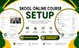 setup lms skool online course content, course upload, skool community manager
