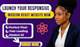 convert figma to react js, HTML CSS responsive website